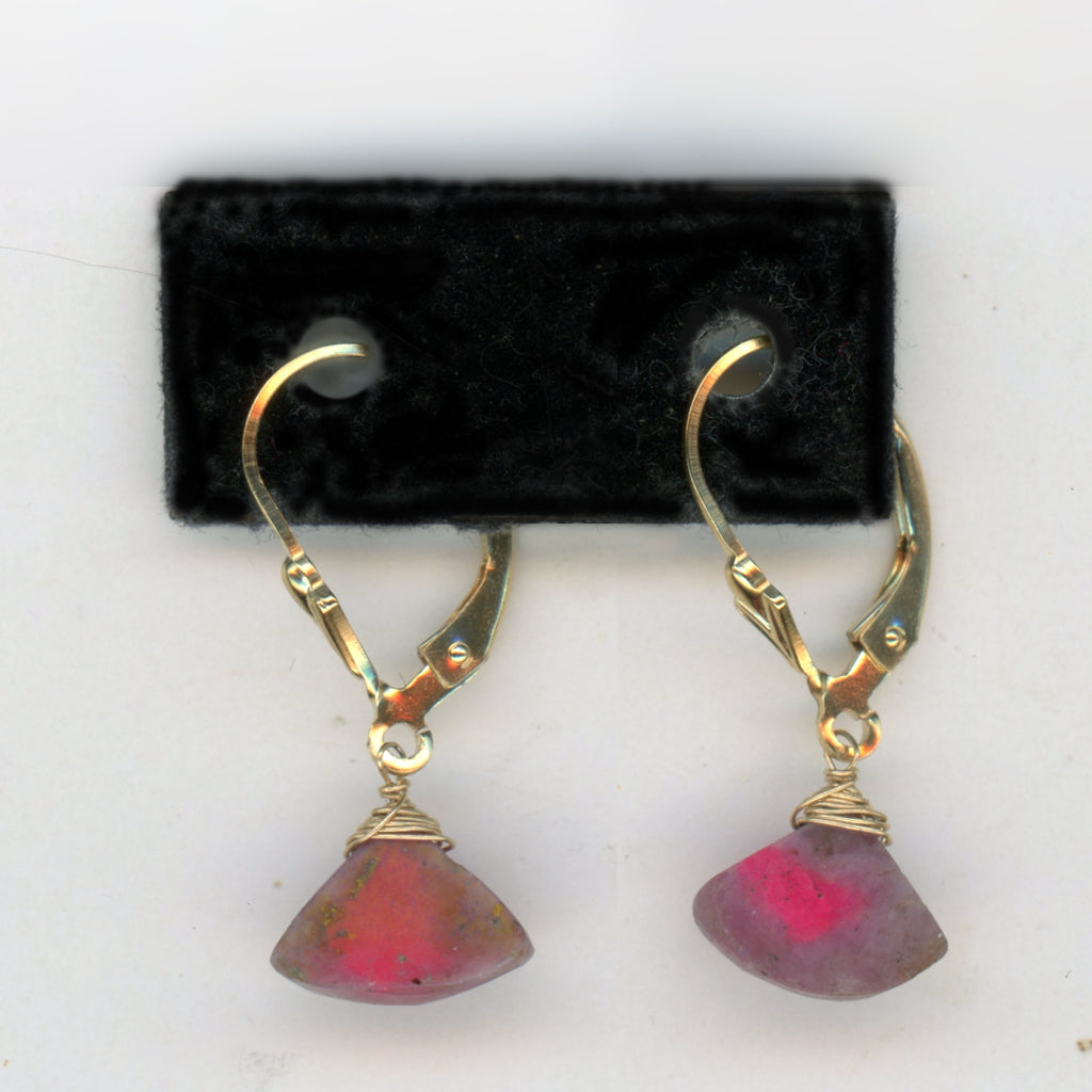 Ruby in Zoizite Earrings