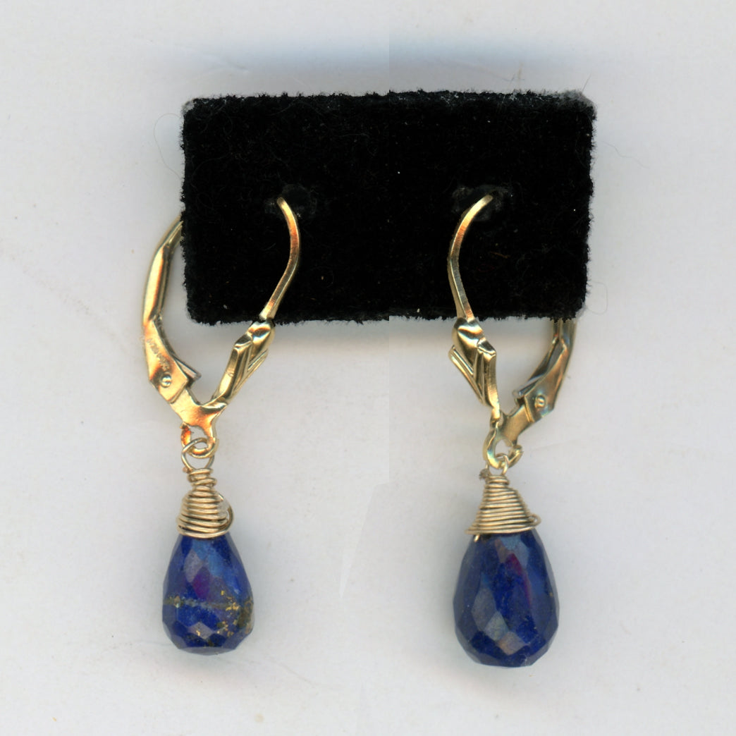 Lapis Lazuli Teardrop Earrings