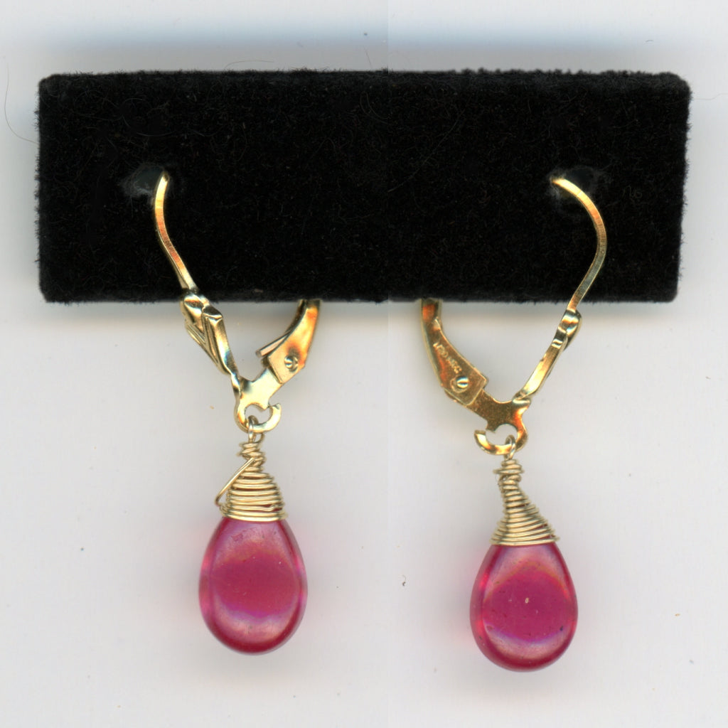 Mozambique Ruby Earrings