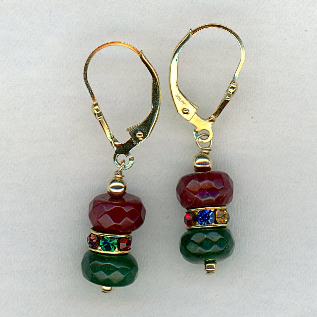 Ruby & Emerald Earrings