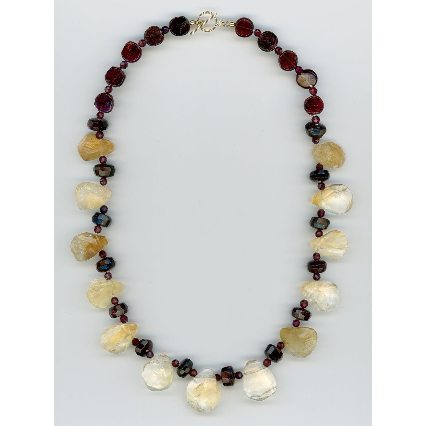 Citrine & Garnet Necklace