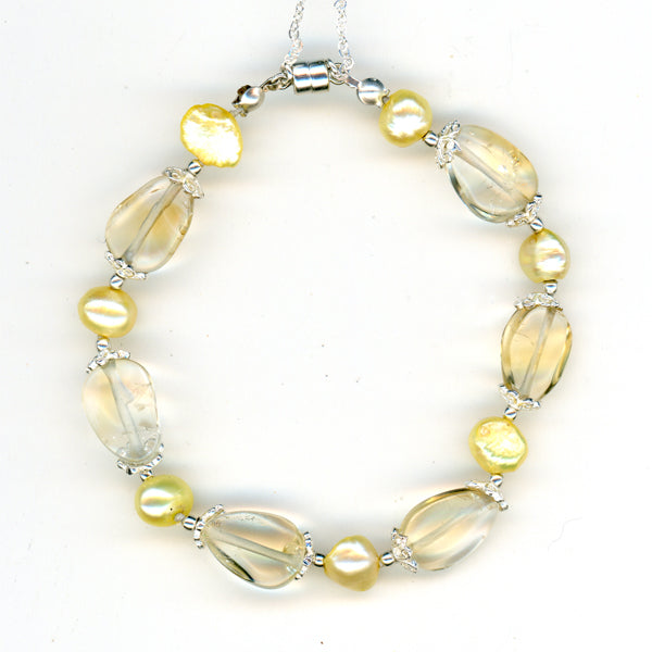 Pearl and Citrine Bracelet