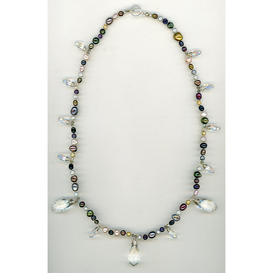 Amazing Pearl and Crystal Necklace
