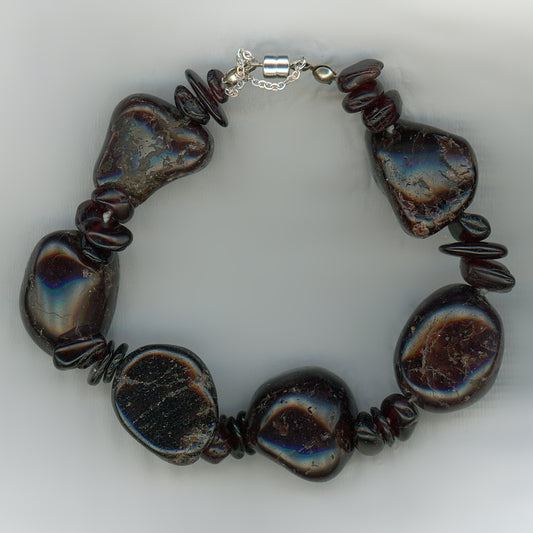 Chunky Garnet Bracelet