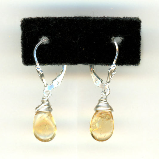 Citrine Teardrop Earrings