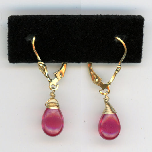 Mozambique Ruby Earrings