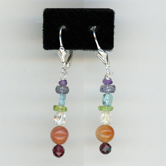 Rainbow Gemstone Earrings