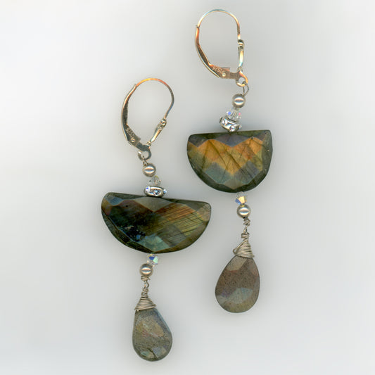 Labradorite Earrings