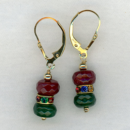 Ruby & Emerald Earrings