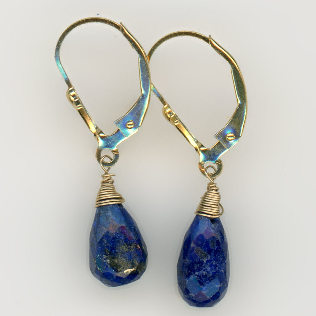 Petite Bleu — Lapis Lazuli, Pearl and Solar Quartz Necklace