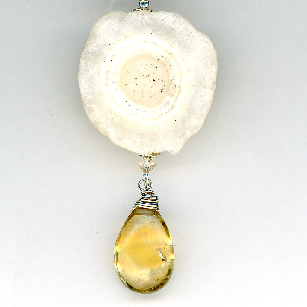 Soleil — Solar Quartz, Pearl and Citrine Necklace