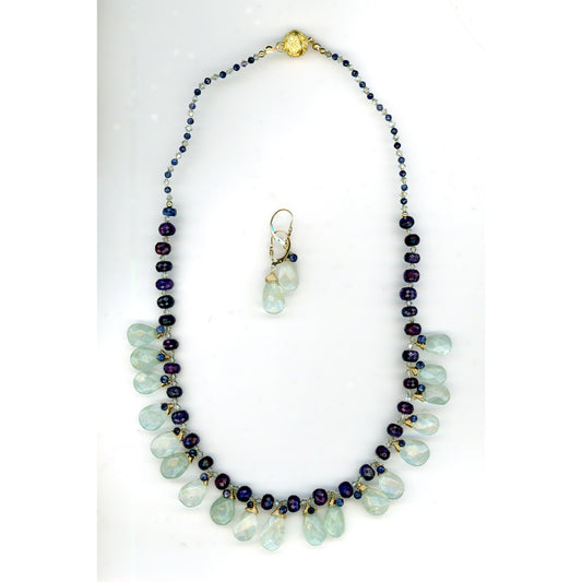 Sapphire and Aquamarine Set