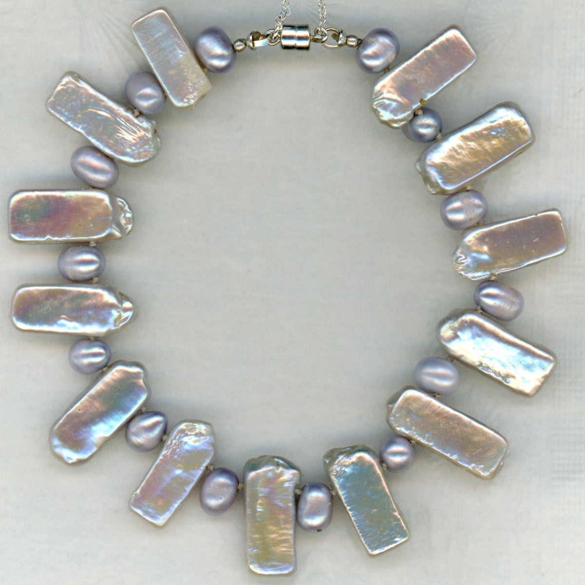 Tablet & Potato Pearl Bracelet