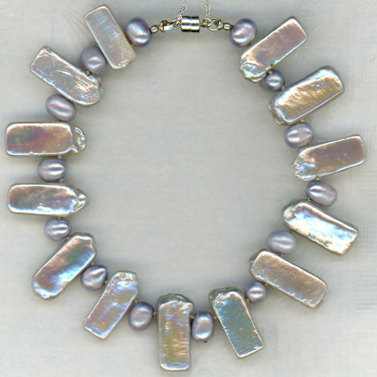 Tablet & Potato Pearl Bracelet