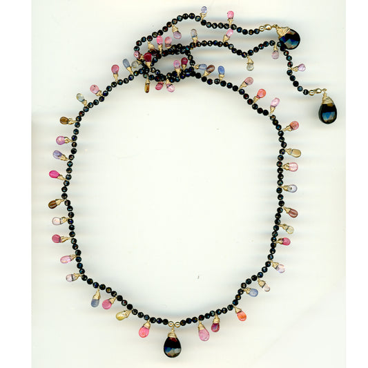 Spinel Splendor Bib Necklace