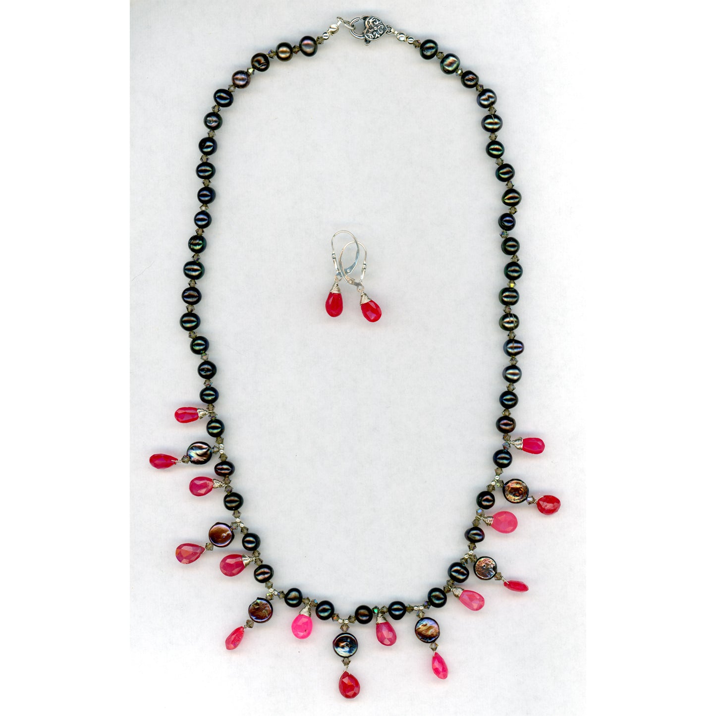 Good and Plenty Pearl and Pink Sapphire Set