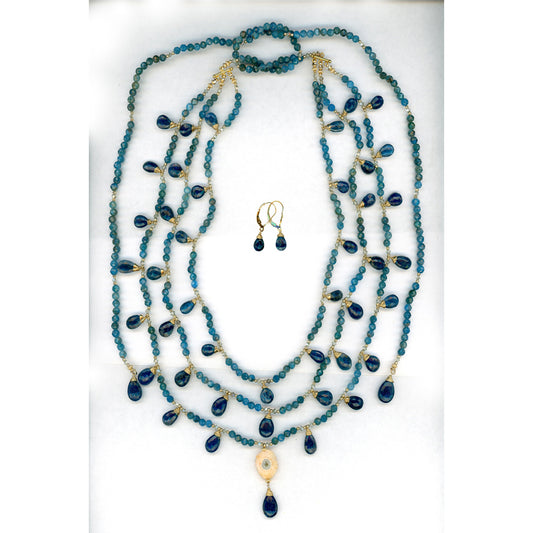 The Bluest Eye — Apatite Necklace Set