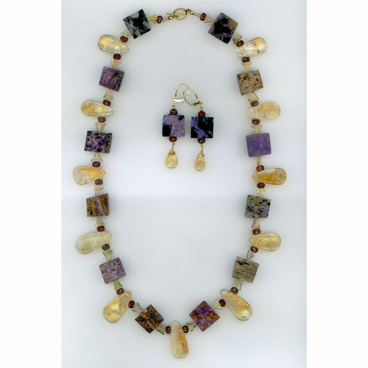 Ognyena — Mixed Gemstone Necklace Set